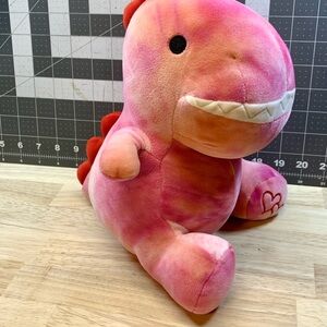 Dinosaur Plush - Pink Tie-dye Dino - Valentines Stuffed Animal